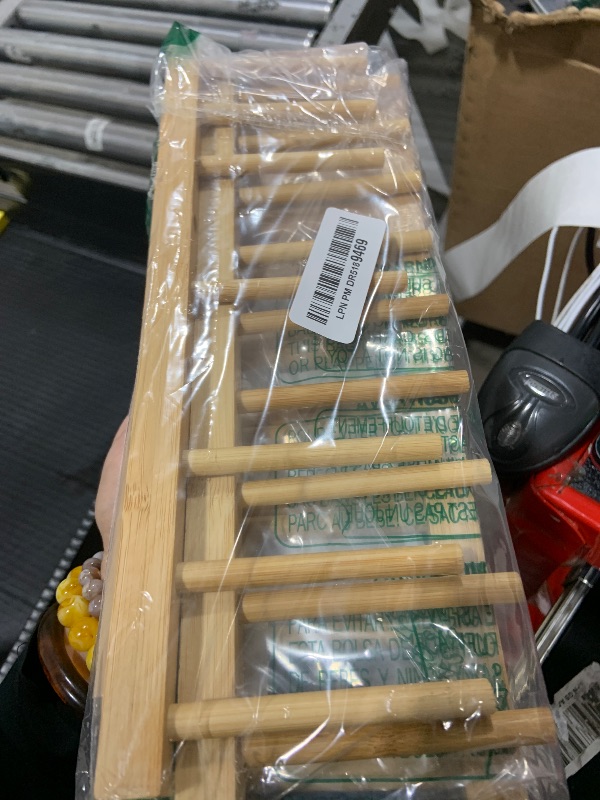 Photo 1 of HBlife 2pcs Bamboo Dish Plate Bowl Cup Book Pot Lid Cutting Board Drying Rack Stand Drainer Storage Holder Organizer Kitchen Cabinet?Keep Dry?