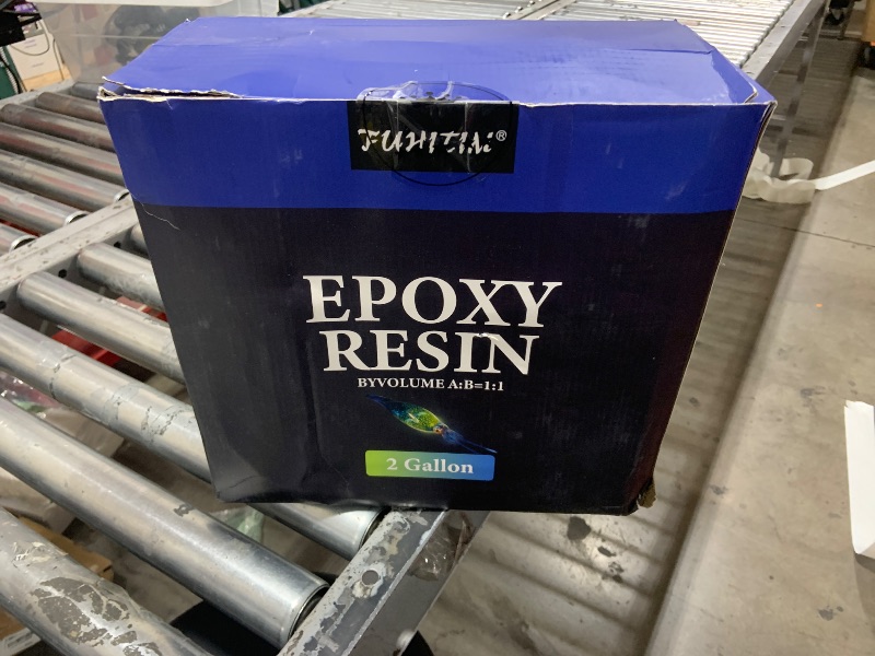 Photo 1 of Epoxy Resin 2 Gallon - Crystal Clear Epoxy Resin Kit - Self-Leveling, High-Glossy, No Yellowing, No Bubbles Casting Resin Perfect for Crafts, Table Tops, DIY 1:1 Ratio