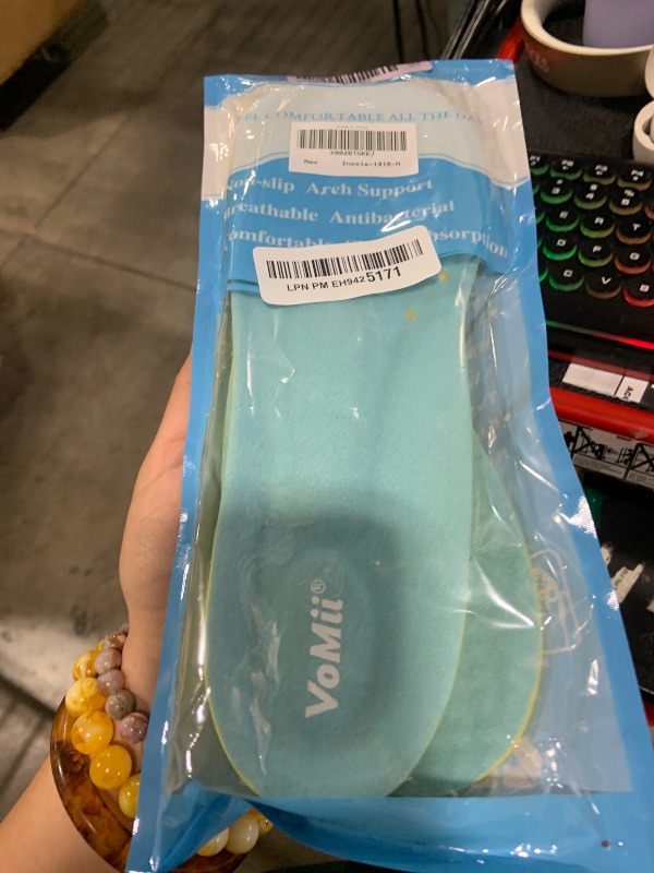 Photo 1 of Shoe Insoles for Women Men and Kids, Memory Foam Insoles, Comfortable Sports Shoe Inserts for Shock Absorption and Relieve Foot Pain, Plantar Fasciitis Arch Support Insoles, M(Men 6-9/ Women 7-11)