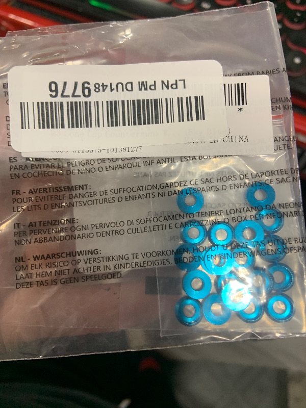 Photo 1 of MECCANIXITY M2 Cone Cup Countersunk Washers,Hole Dia 2mm/0.08" Aluminum Gaskets Cup Head Washer Gasket for Screw RC/FPV/PC/Drone/Mechanical Accessories Model Parts,Pack of 20 Pcs(Sky Blue)