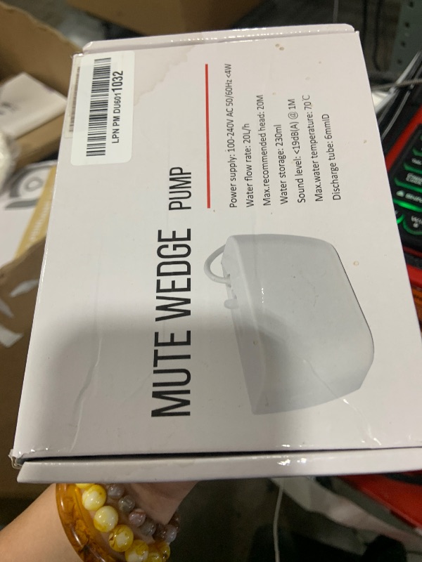 Photo 1 of Mini 100-240V White Split Condensate Pump, AC Hvac Silent Condensate Pump, 50/60Hz, External Wall Mount, Self Priming Device, Used for Indoor Air Conditioning, HVAC, Dehumidifier, etc.