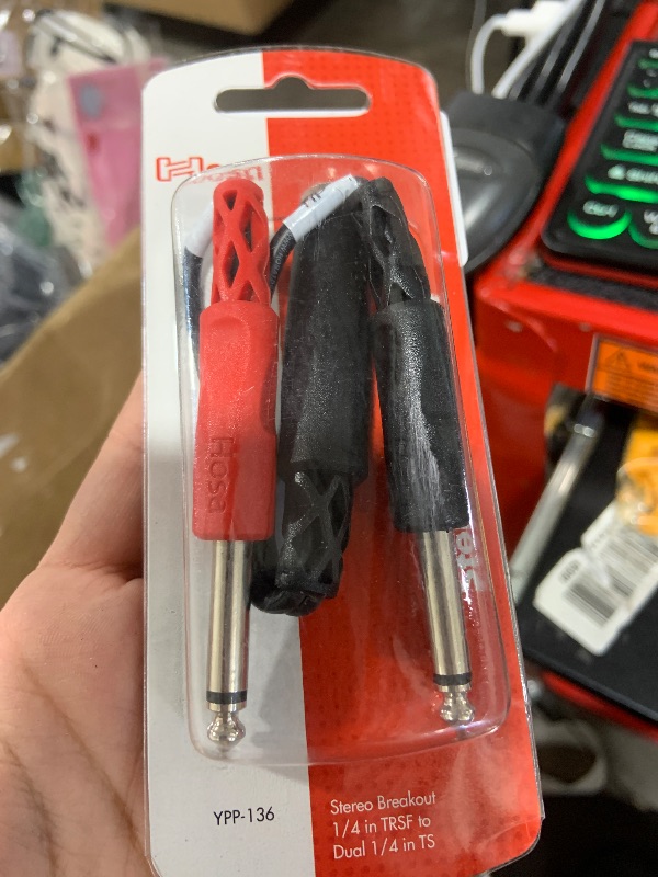 Photo 1 of Hosa YPP-136 1/4" TRSF to Dual 1/4" TS Stereo Breakout Cable