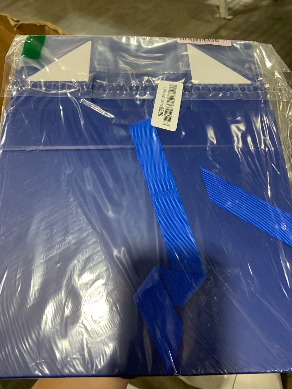 Photo 1 of DaiUni 10.5"X7.5"X3.1" Blue Magnetic Gift Box with Lid and Ribbon for Presents