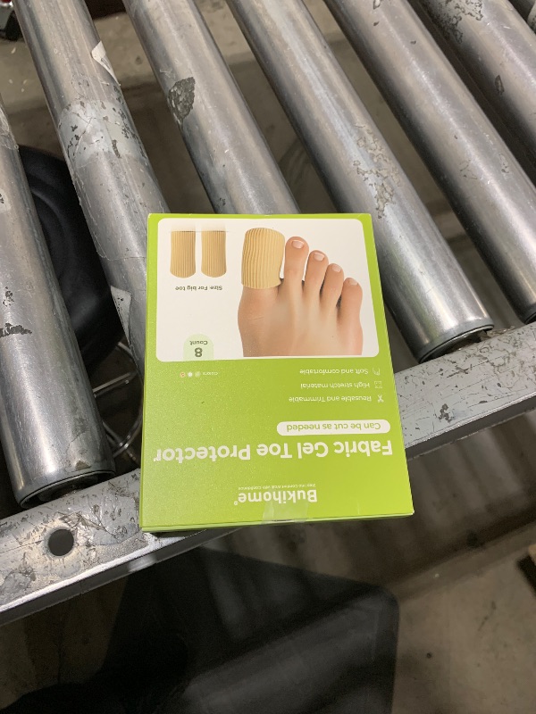 Photo 1 of Bukihome 8 PCS Toe Protectors, Silicone Toe Caps Closed Toe Surface Fabric Sleeve Protectors, Prevent Pain Relief for Corns, Blisters and Ingrown Toenails (8PCS Large Size)[Upgrade]