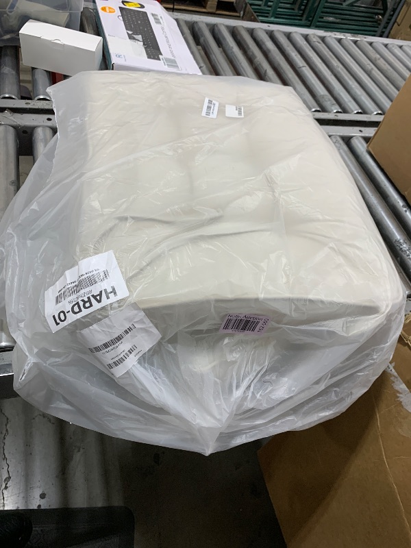 Photo 1 of SUNROX Memory Foam Non Slip Rocking Chair Cushion, FadeShield Water Resistant Thicken Durable Tufted Pads, Set of Seat & Back Cushion with Ties for Indoor/Outdoor Rocker, 2 Piece, Cream