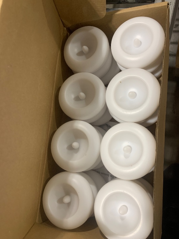 Photo 1 of HL Flameless Candles with Remote Timer, 100+Hours Rechargeable Waterproof Battery Operated Tea Lights with Charging Base, Yellow LED Votive Floating Candles for Festival Wedding Home Party Decor-12pc