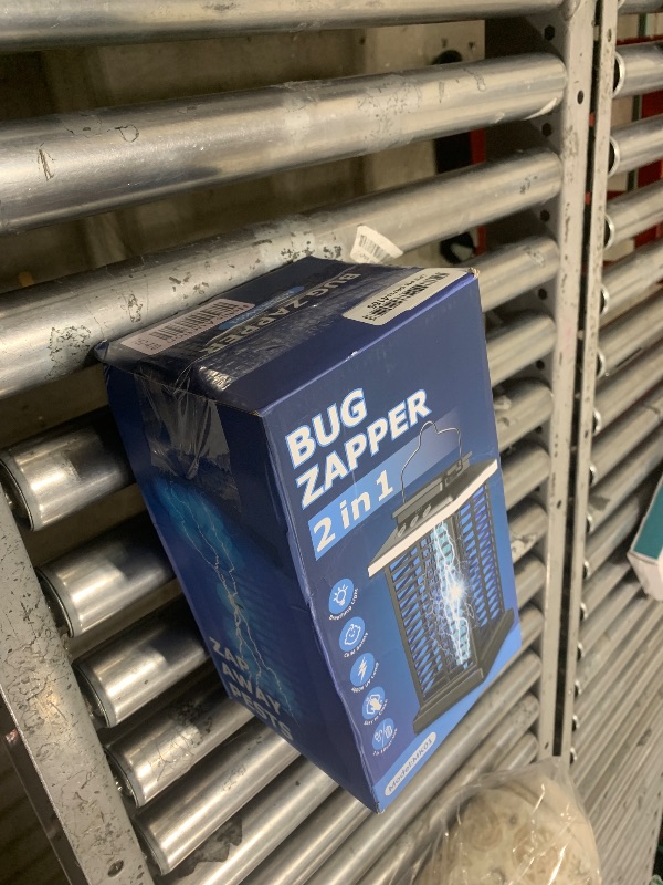 Photo 1 of Bug Zapper Outdoor, 2025 Upgraded Mosquito Zapper 2 in 1 Rechargeable Bug Zapper Outdoor with 5000mAh Battery & LED Night Light, 4000V Electric Fly Zapper for Outside Patio, Backyard, Garden Black-01