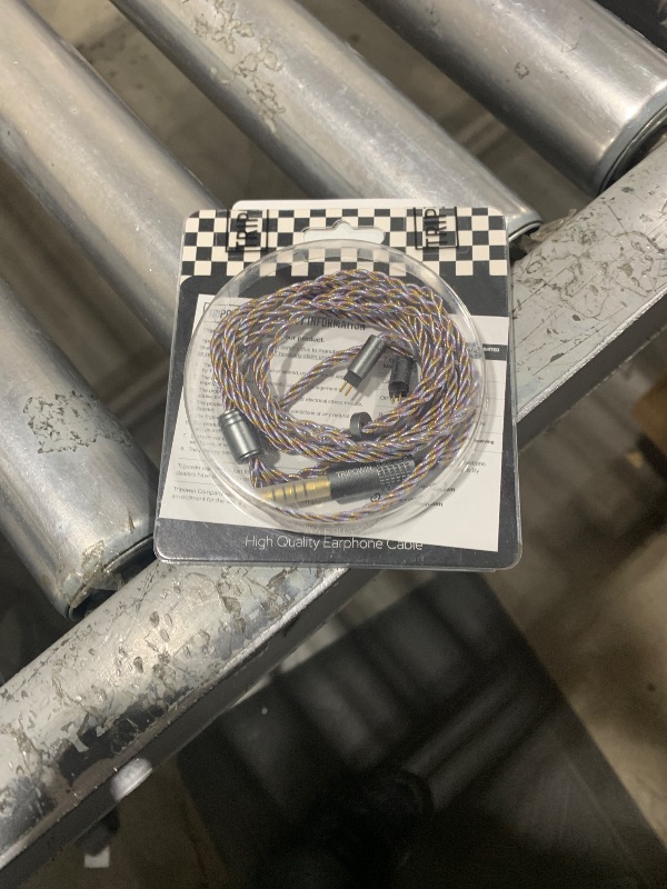 Photo 1 of Linsoul Tripowin Zoe Upgraded Earphone Cable, in Ear Monitor Cable, 4-Core Pure Copper Silver-Plated Copper Gold-Plated 24AWG Litz Wire for Musician Audiophile(4.4mm, 2pin 0.78mm)