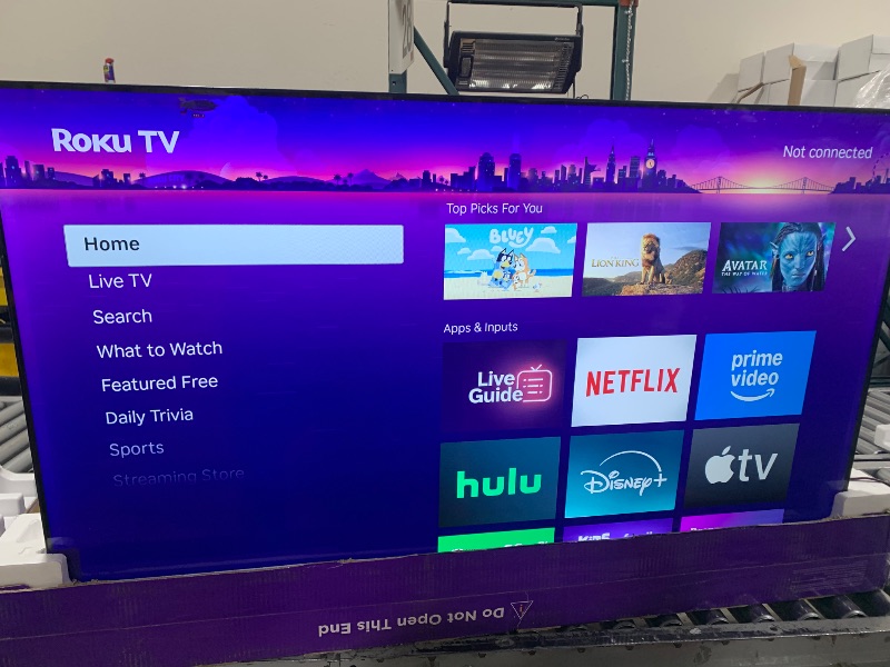 Photo 1 of Roku Smart TV 2025 – 55-Inch Select Series, 4K HDR TV – Roku TV with Enhanced Voice Remote – Flat Screen LED Television with Wi-Fi for Streaming Live Local News, Sports, Family Entertainment