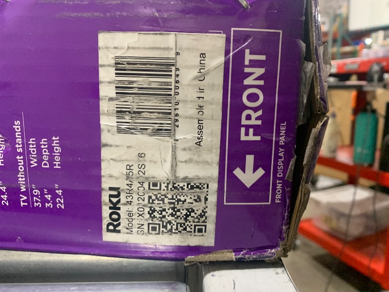 Photo 1 of Roku Smart TV – 43-Inch Select Series 4K HDR RokuTV with Roku Enhanced Voice Remote, Brilliant 4K Picture, Automatic Brightness, & Seamless Streaming – Live Local News, Sports, Family Entertainment