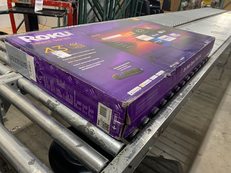 Photo 1 of Roku Smart TV – 43-Inch Select Series 4K HDR RokuTV with Roku Enhanced Voice Remote, Brilliant 4K Picture, Automatic Brightness, & Seamless Streaming – Live Local News, Sports, Family Entertainment