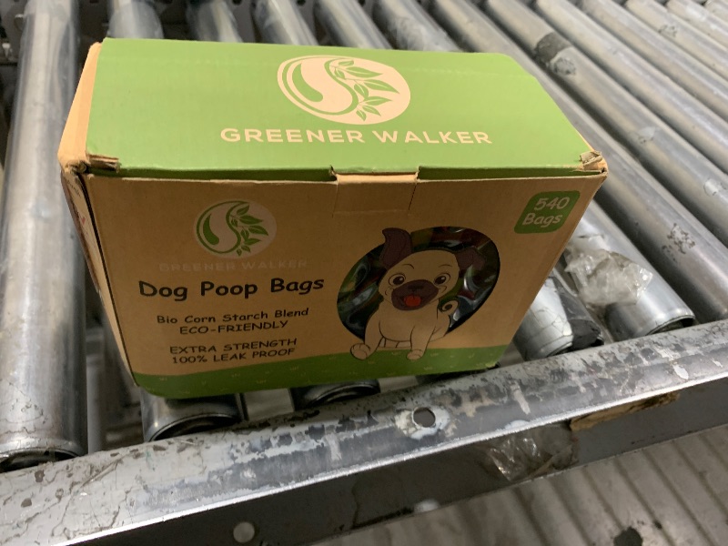 Photo 1 of Greener Walker Poop Bags for Dog Waste-540 Bags,Extra Thick Strong 100% Leak Proof Dog Waste Bags (Green)