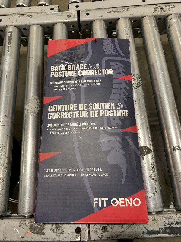 Photo 1 of Fit Geno Back Brace Posture Corrector for Women and Men, Shoulder Straightener, Adjustable Full Back Support, Upper and Lower Back Pain Relief - Scoliosis, Hunchback, Hump, Thoracic, Spine Corrector