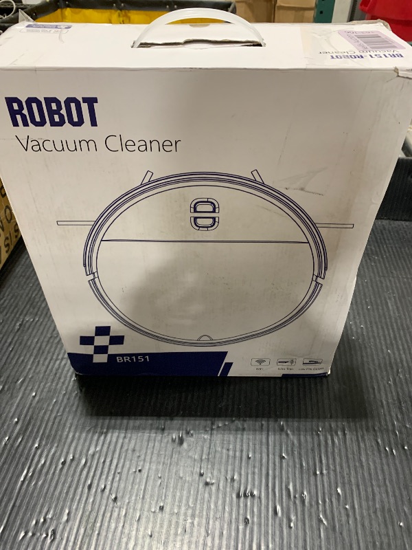 Photo 1 of Robot Vacuum and Mop Combo, 2-in-1 Mopping Robot Vacuum Cleaner with 2300Pa Suction, 2.87'' Slim Design, Wi-Fi/App/Voice Control, 3D Obstacle Avoidance&Self-Charging for Hard Floors, Carpets, Pet Hair