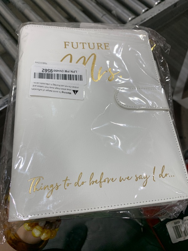 Photo 1 of Wedding Planner Book and Organizer - Faux Leather 'Future Mrs' Wedding Planning Book and Organizer 2024-25 I Wedding Binder inc. Pen, Bookmark & Stickers & Bridal Countdown Calendar I Designed in USA
