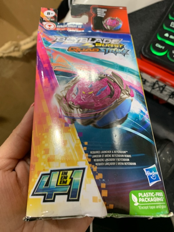 Photo 1 of Beyblade Burst QuadStrike Single Pack Tops - Xiphoid Knight H8
