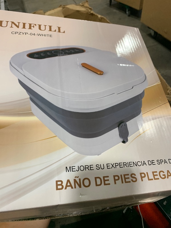 Photo 1 of UNIFULL Collapsible Foot Spa Bath with Heat, Touch Screen, Remote Control, Massage Rollers, Timer, Bubble, Foot Pedicure Kit, Temperature Control Pedicure Foot Spa, Foot Bath