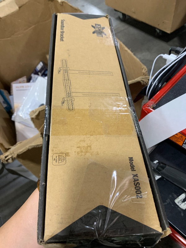 Photo 1 of USX MOUNT Universal Soundbar Mount, Sound Bar TV Bracket for Soundbar with Speaker, Fits 2 Installation Options, Removable No-Slip Base Holder Extends 3.46”-6.06”