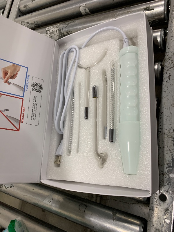 Photo 1 of NuDerma Clinical Skin Therapy Wand - Portable Skin Therapy Machine w 6 Fusion Neon + Argon Wands – Anti Aging - Clarifying - Skin Tightening & Radiance - Wrinkle Reducing