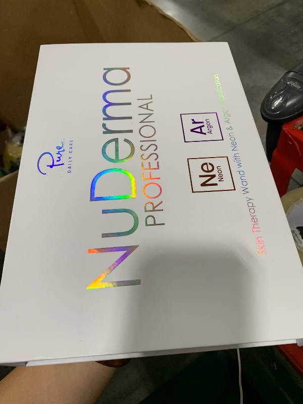 Photo 1 of NuDerma Professional Skin Therapy Wand - Portable Skin Therapy Machine with 6 Neon & Argon Wands – Boost Your Skin – Clear Firm & Tighten