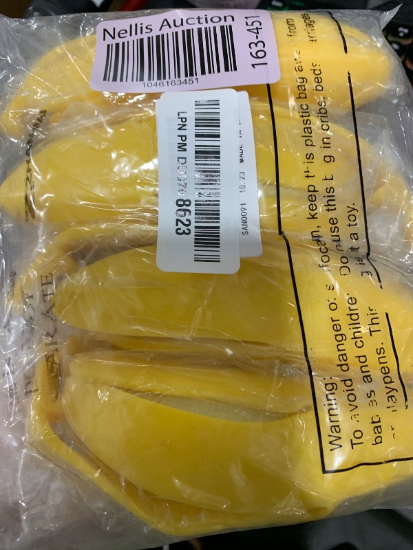Photo 1 of Zhanmai 4 Pcs Fake Banana Toy Squishy Banana Fake Corn Soft Stress Relief Toys Rubber Stretchy Banana Fidget Toys Party Favors for Little Ones