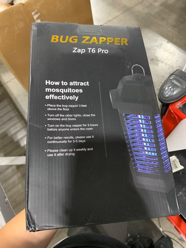 Photo 1 of GOOTOP Bug Zapper Outdoor, Mosquito Zapper, Electric Fly Zapper, Mosquito Killer, Fly Traps, 3 Prong Plug, Flying Insects Zapper Indoor Outdoor 90-130V, 4200V, ABS Plastic Outer (Black)