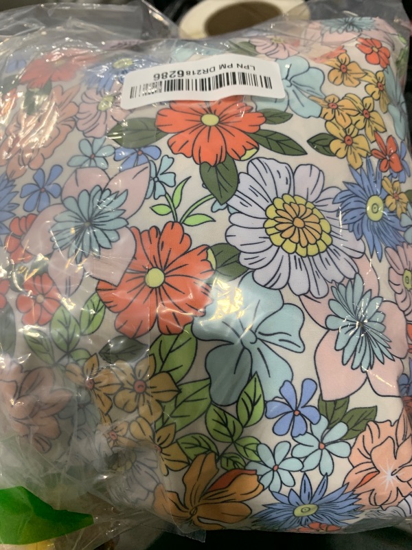 Photo 1 of GRACE KARIN One Piece Swimdress Swimsuits for Women Tummy Control Swim Dresses Skirt Bathing Suit Orange Floral XL