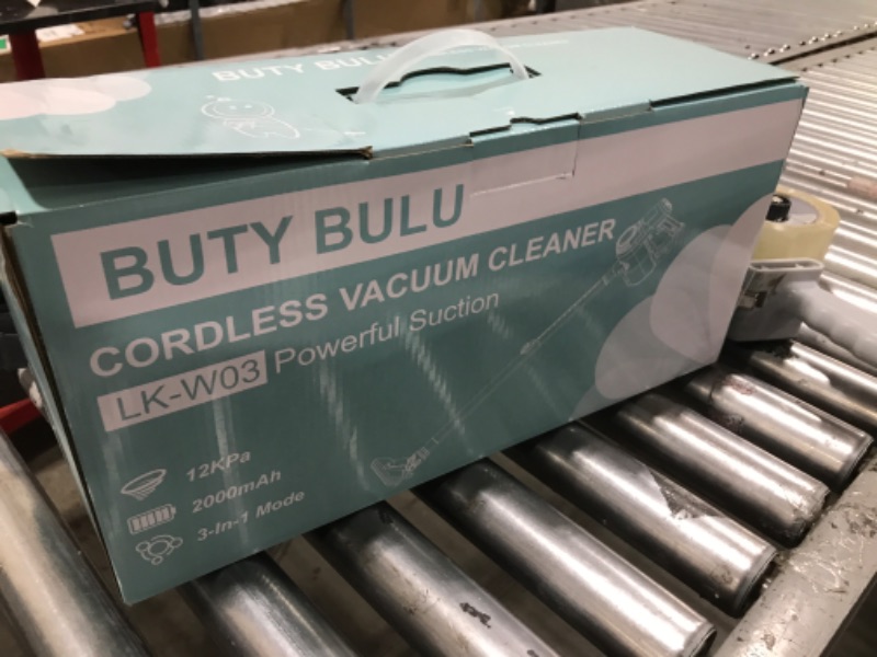 Photo 1 of BUTY BULU Cordless Stick Vacuum Cleaner, Handheld Rechargeable Lightweight Small Vac Electirc Broom Dust Catcher for Hardwood Floors Carpet Pet Hair Litter Home Clean, Detachable Battery