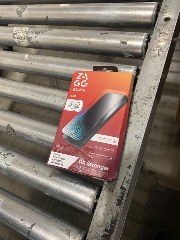 Photo 1 of ZAGG XTR4 Screen Protector for iPhone 16/15-11x Stronger Tempered Glass, Blue Light Filtration, Anti-Reflective Technology, Graphene Reinforced, InvisibleShield, Easy Dust-Free Installation
