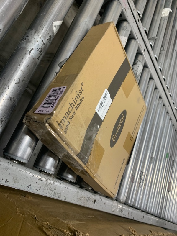 Photo 1 of Imachinist S96121610 M42 96-1/2" X 1" X 6/10tpi Bi-Metal Bandsaw Blades for Cutting Non Ferrous Metal, Aluminum, Copper, Brass, M42 Grade, Variable Teeth