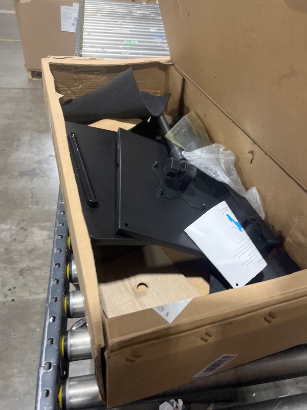 Photo 1 of Projector Stand Tripod: 2 Shelves Mobile Laptop Cart Adjustable Height 45 to 64 Inches, Rolling Laptop Stand Cart with Ventilated Tray, Projector Tripod Stand on Wheels for Couch, Bedside, Meeting