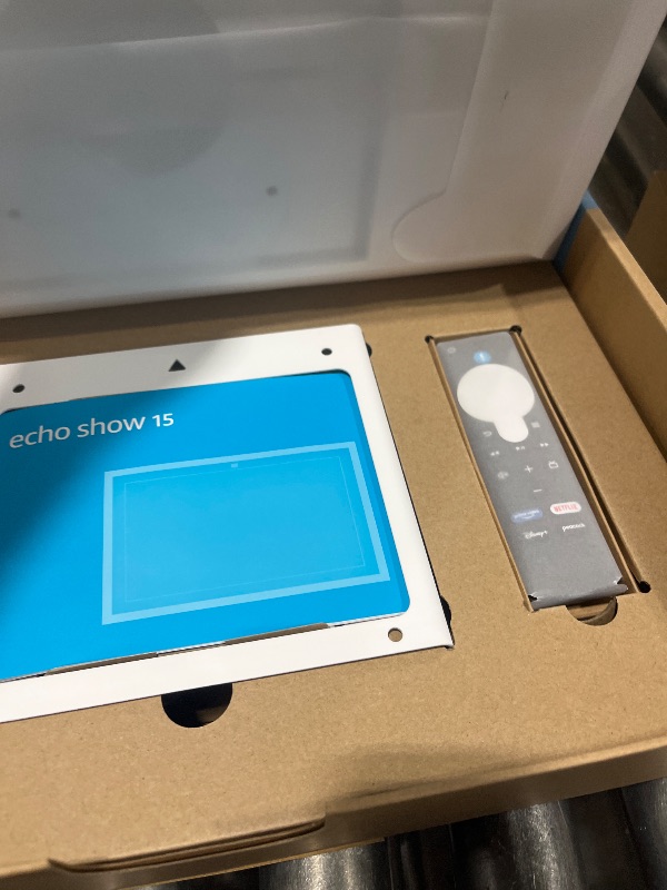 Photo 1 of Amazon Echo Show 15 (newest model), Full HD 15.6" kitchen hub for home organization, with built-in Fire TV and Alexa