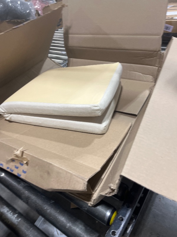 Photo 1 of Bench Seat Memory Foam Chair Pads Non-Slip Rubber Back Indoor Swing/Settee Cushion 36 x 14 inch, Beige