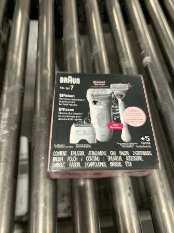 Photo 1 of Braun Silk-épil 7 Epilator, Wet & Dry, Lasting Smooth Skin, SE7-141