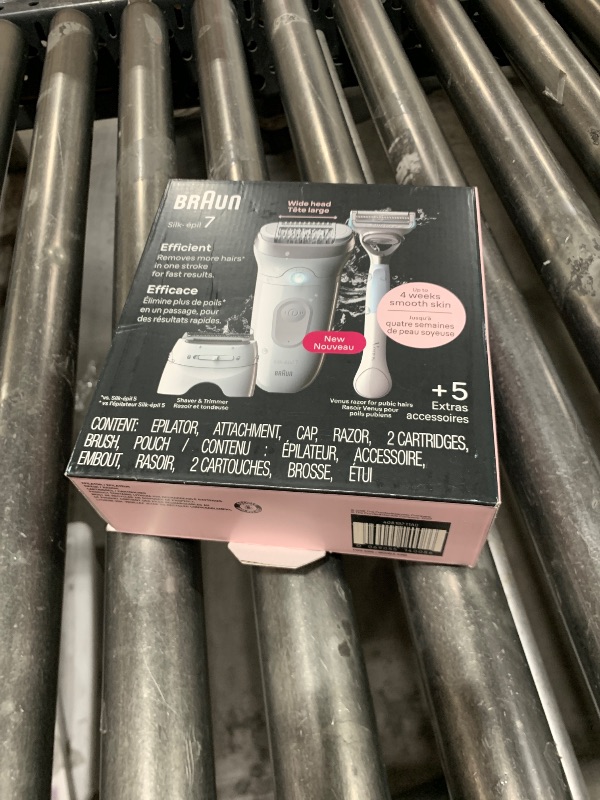 Photo 1 of Braun Silk-épil 7 Epilator, Wet & Dry, Lasting Smooth Skin, SE7-141