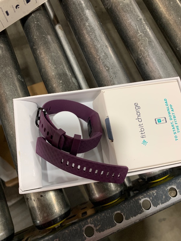 Photo 1 of Fitbit Charge 4 Fitness and Activity Tracker with Built-in GPS, Heart Rate, Sleep & Swim Tracking, Rosewood/Rosewood, One Size (S &L Bands Included)