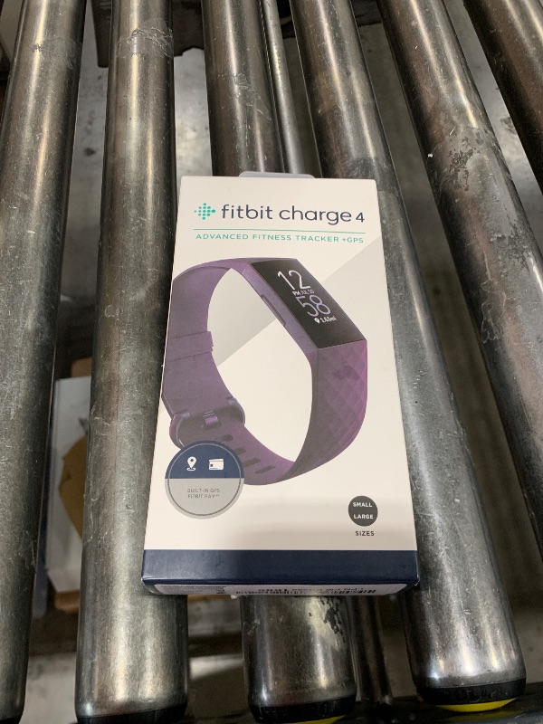 Photo 1 of Fitbit Charge 4 Fitness and Activity Tracker with Built-in GPS, Heart Rate, Sleep & Swim Tracking, Rosewood/Rosewood, One Size (S &L Bands Included)
