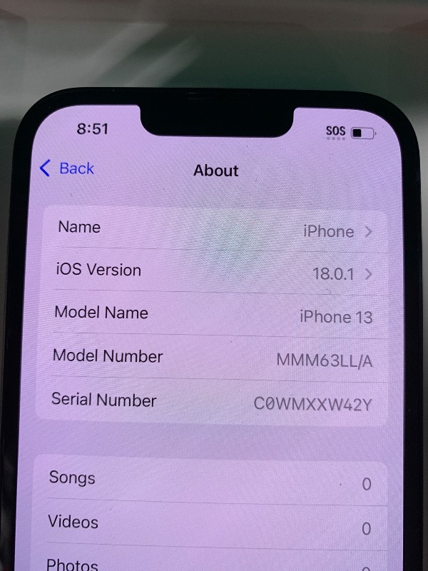 Photo 1 of Apple iPhone 13, 128GB, Midnight - Unlocked (Renewed Premium)