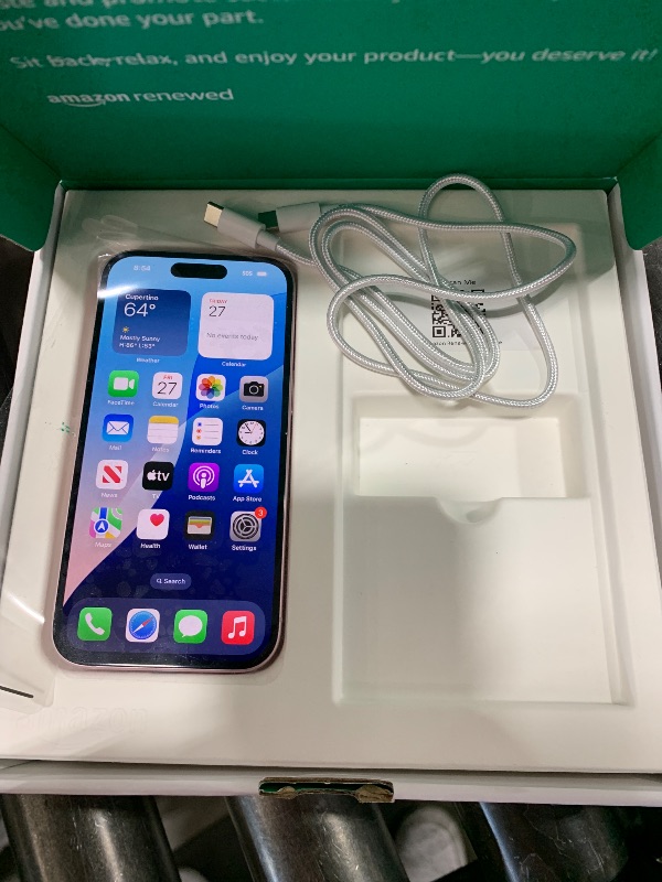 Photo 1 of Apple iPhone 15, 256GB, Pink - Unlocked (Renewed Premium)