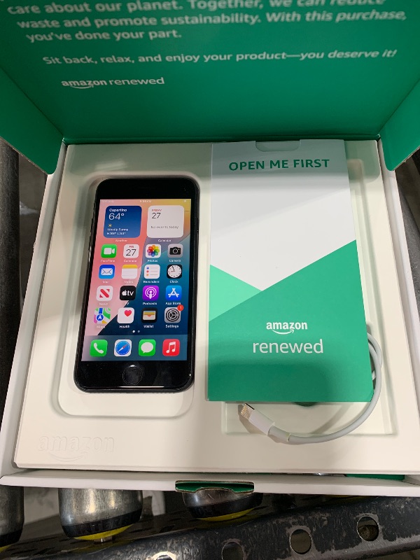 Photo 1 of Apple iPhone SE 3rd Gen, 128GB, Midnight - Unlocked (Renewed Premium)