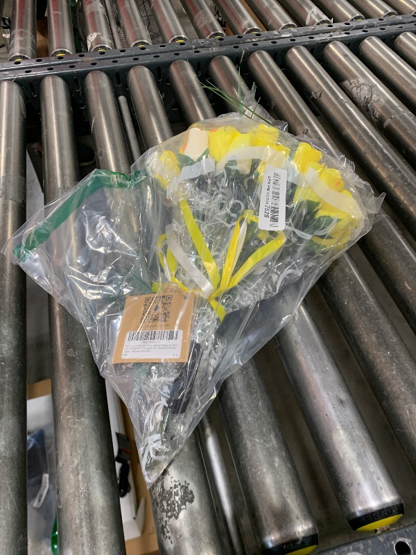 Photo 1 of The Original Wooden Rose Deluxe Yellow Sunshine Themed Bouquet. Featuring Closed and Half Open Bud Roses (3 Dozen)