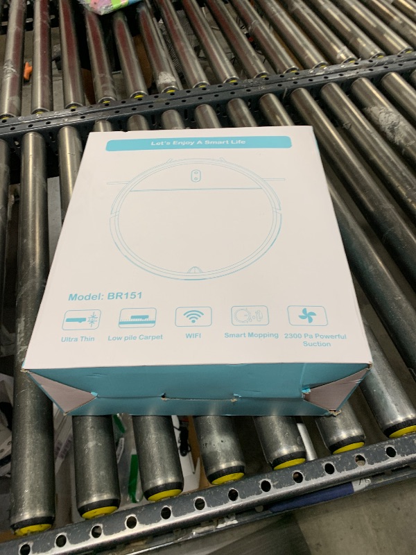 Photo 1 of Robot Vacuum and Mop Combo, 2 in 1 Mopping Robot Vacuum Cleaner with Schedule, Wi-Fi/Voice/App, Strong Suction, Easy of Use, Self-Charging Robotic Vacuum, Slim, Ideal for Hard Floor, Pet Hair, Carpet