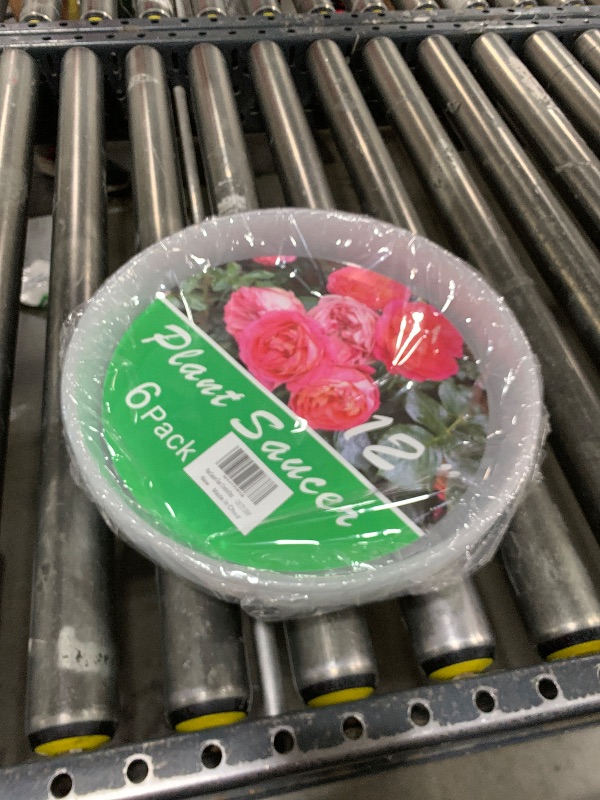 Photo 1 of losensild Plant Saucer 6 Pack of 12 inch, Plant Trays for Pots, Plant Pot Saucer, Plant Drip Trays Saucers