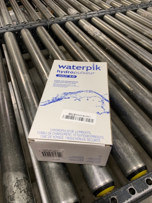 Photo 1 of Waterpik Cordless Advanced 2.0 Water Flosser For Teeth, Gums, Braces, Dental Care With Travel Bag and 4 Tips, ADA Accepted, Rechargeable, Portable, and Waterproof, White WP-580, Packaging May Vary