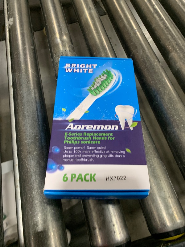 Photo 1 of Aoremon Replacement Toothbrush Heads for Philips Sonicare E-Series Essence HX7022/66 and other Screw-on Electric Toothbrush Model, 6 Pack