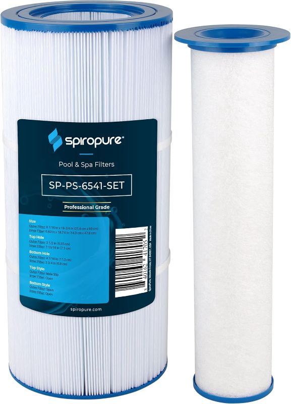 Photo 1 of SpiroPure Replacement for Sundance 880 Filter 6541-397 (6473-164 & 6473-165) 6540-507 Filbur FC-2772 (FC-2769 & FC-2771 Kit) Hot Tub Spa Pool Replacement Cartridge
