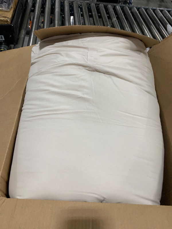 Photo 1 of CozyLux California King Beige Comforter Set Beige Cal King Bed Set 7 Pieces Cream Off White Pinch Pleat Cali King Bedding Set with Comforter, Sheets, Pillowcases & Shams