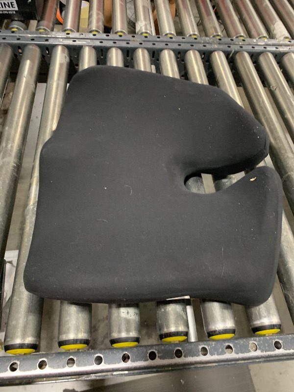 Photo 1 of Cushion Lab Patented Pressure Relief Seat Cushion for Long Sitting Hours on Office & Home Chair - Extra-Dense Memory Foam for Soft Support. Car Pad for Hip, Tailbone, Coccyx, Sciatica - Black