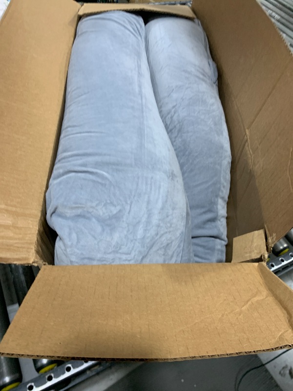 Photo 1 of Momcozy Pregnancy Pillow for Sleeping, U Pro Maternity Pillow with Adjustable Leg Pillow and Removable Cover - Support for Back, Hips, Belly, Legs for Pregnant Women, 50-72 Inch Full Body Pillow, Grey