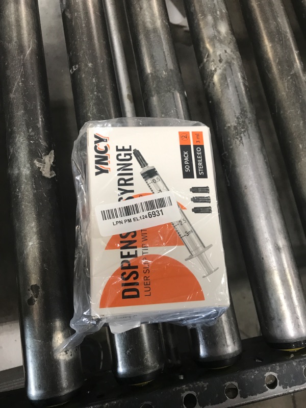 Photo 1 of 3ml Syringes with Cap, Luer Slip Tip, Whole Pack Bulk Sterile Sealed, No Needle, 50 Pack
